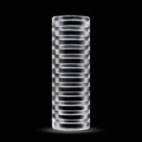 RIZE! Ribz Glow in the Dark Self-Lubricating Stroker Clear
