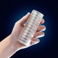 RIZE! Ribz Glow in the Dark Self-Lubricating Stroker Clear