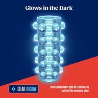RIZE! Swich Glow in the Dark Self-Lubricating Stroker†Clear