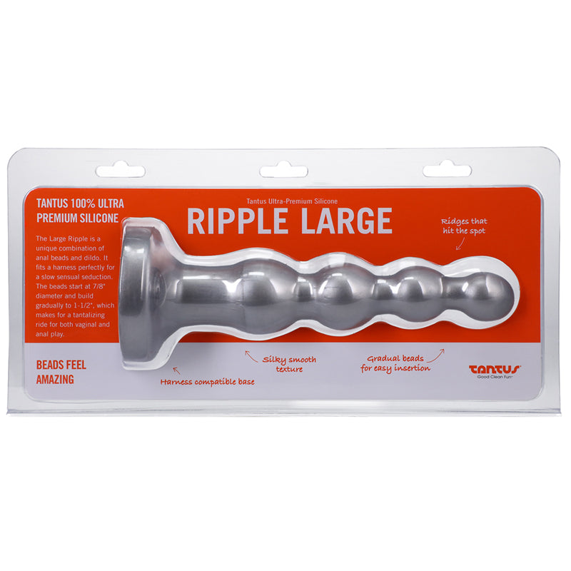 Tantus Ripple Large Medium-Firm Silver