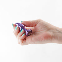 Rear Assets Petite Metal Anal Plug Purple