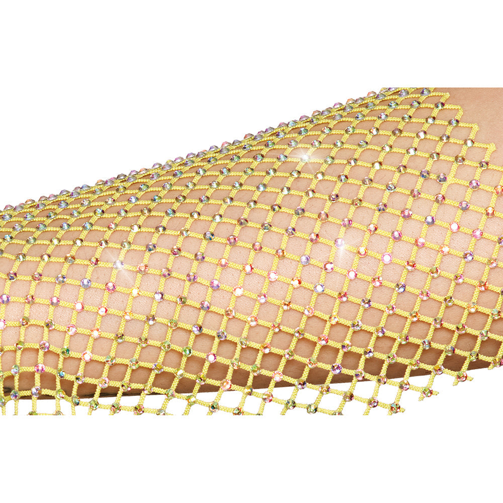 Dreamgirl Fishnet Camisole & G-String Citrus L