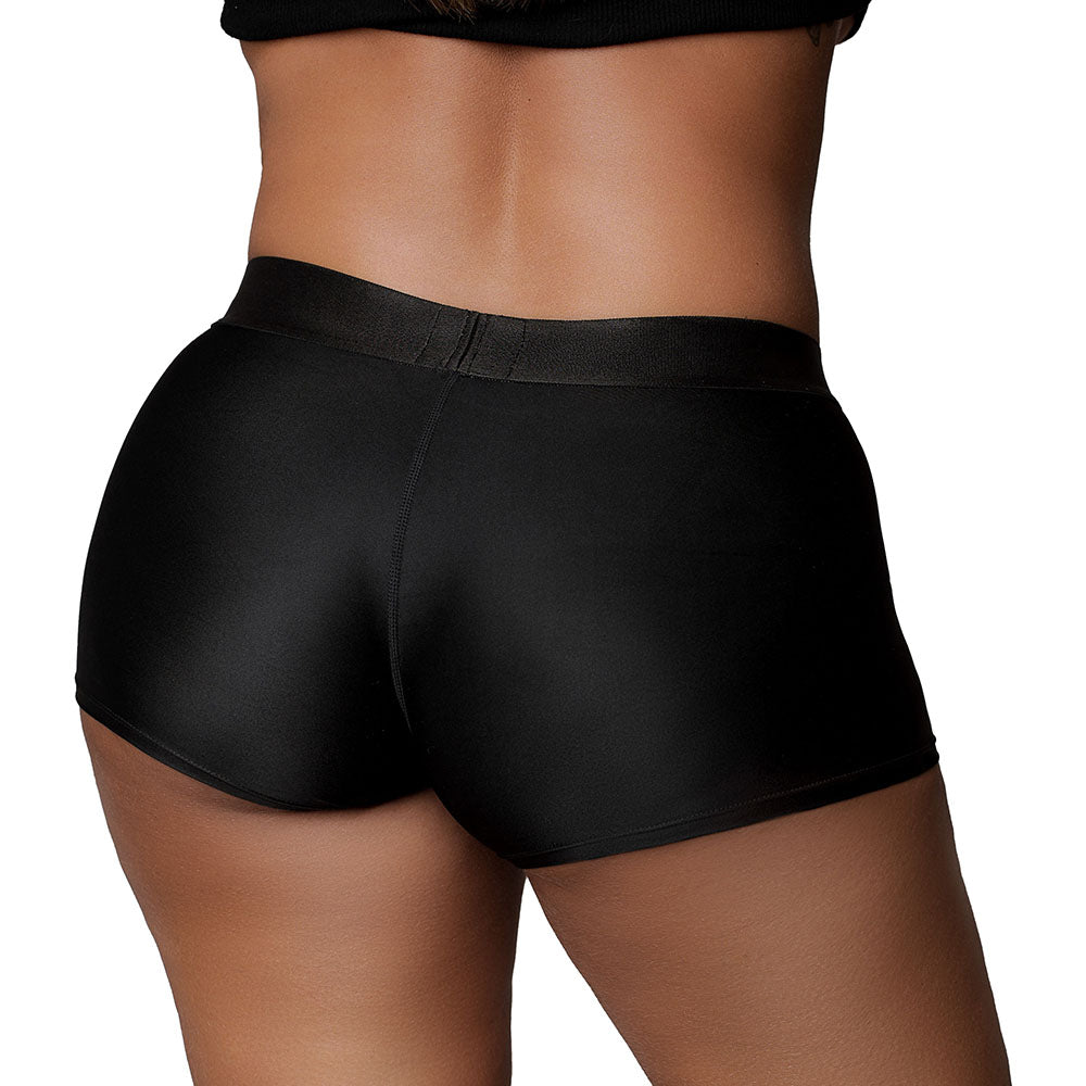 Shots Ouch! Vibrating Strap-on Boxer Black XL/2XL