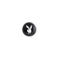 Playboy Tux Small Metal Anal Plug Hematite