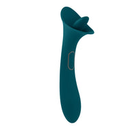 Playboy True Indulgence Rechargeable Dual Ended Silicone Flicking Vibrator Deep Teal