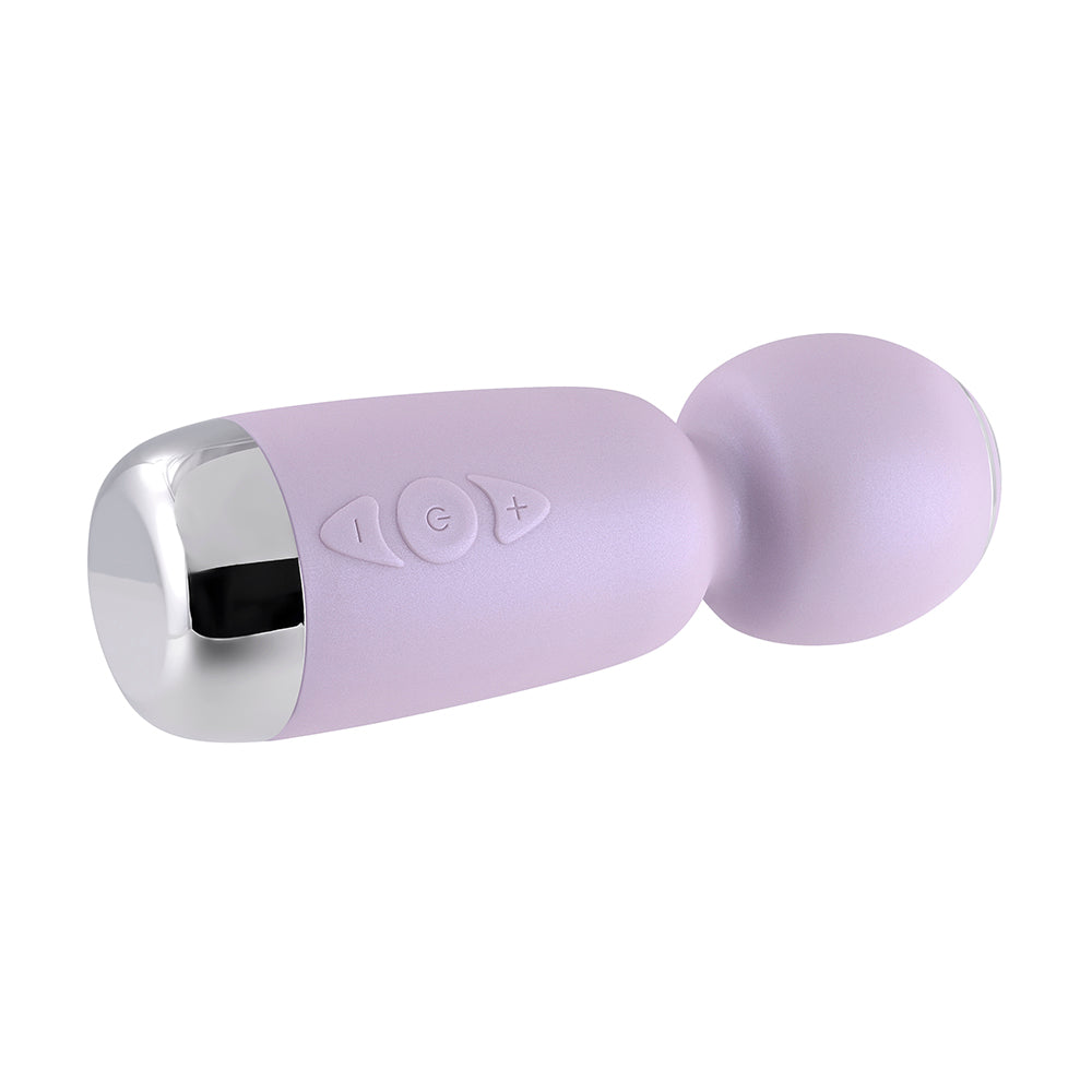 Playboy Royal Mini Rechargeable Silicone Wand Vibrator Opal