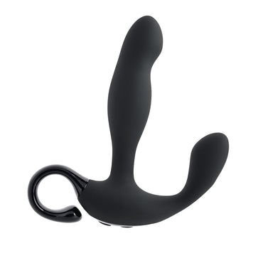 Playboy Come Hither Rechargeable Remote Controlled Silicone Vibrating Prostate Massager Black