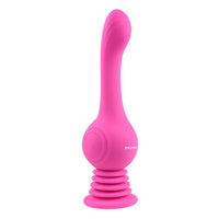 Evolved Gyro Vibe Rechargeable Gyrating Silicone Vibrator Pink