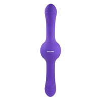 Evolved Our Gyro Vibe Rechargeable Dual Ended Gyrating Silicone Vibrator Purple