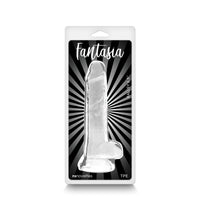 Fantasia Ballsy 6.5in Jelly Dildo Clear