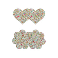 Pretty Pasties Heart & Flower Glow 2 Pair