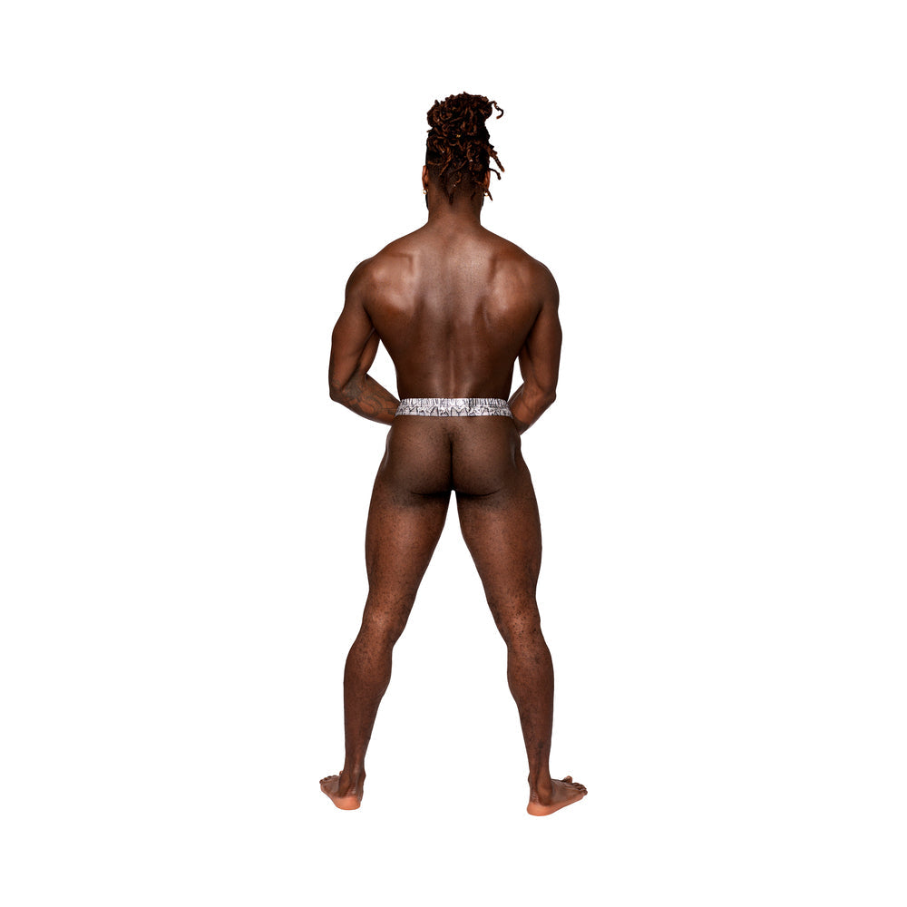 Male Power S'naked Power Sock Silver/Black L/XL