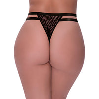 Magic Silk Rude Awakening Cheeky Panty Black Queen Size