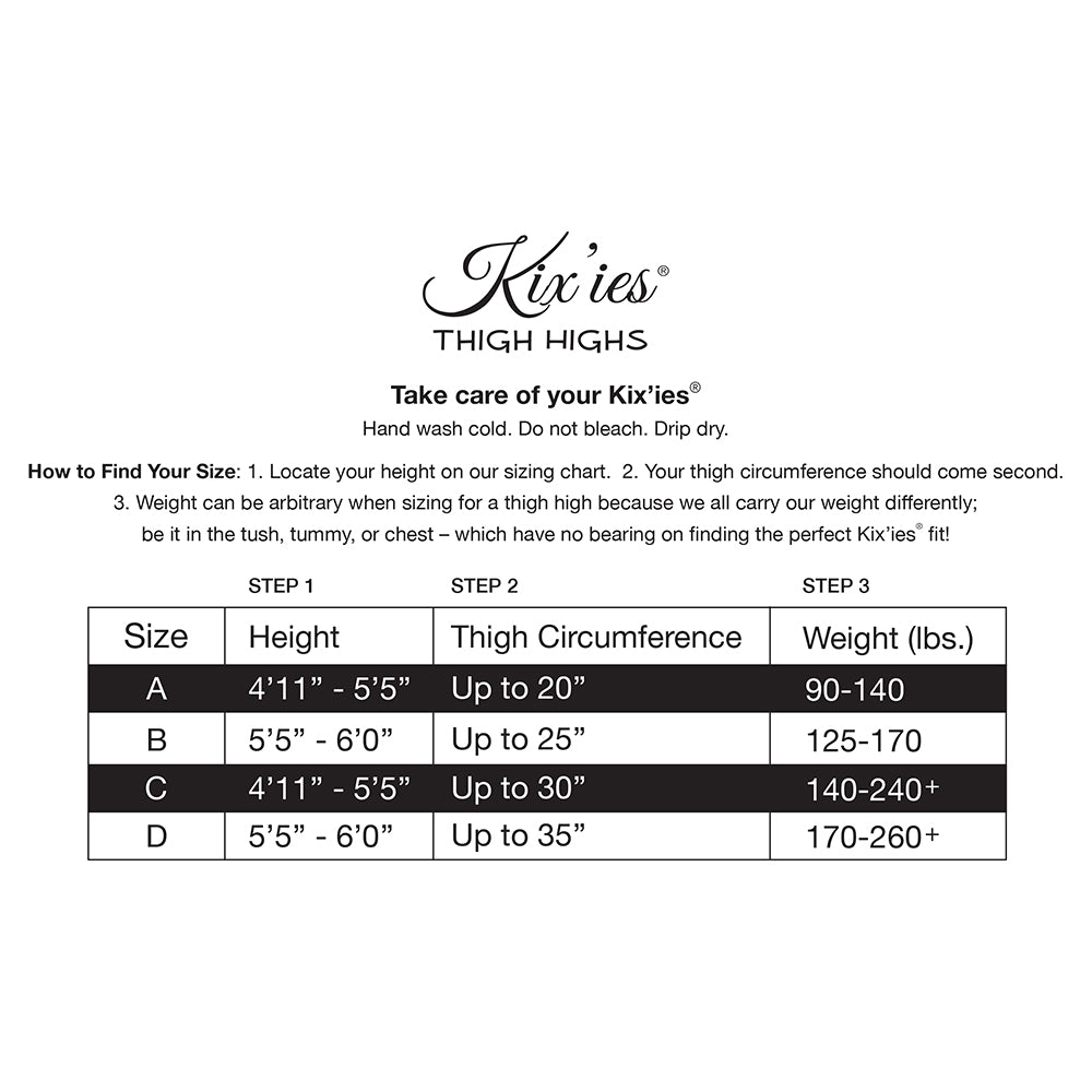 Kixies Houndstooth Thigh High Size D