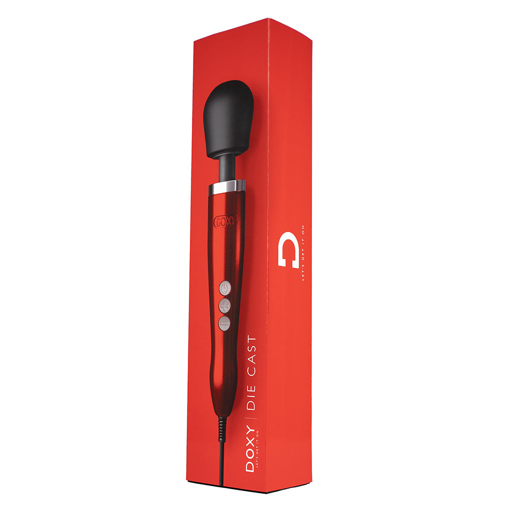 Doxy Die Cast Wand Vibrator Red