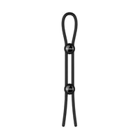 Nexus Forge Adjustable Silicone Cock and Ball Lasso Ring Black