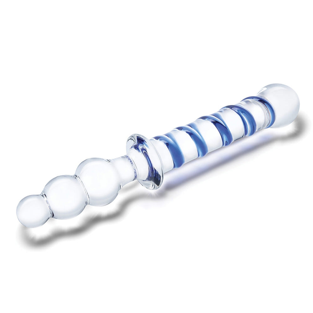 Glas Twister 10 in. Dual-Ended Glass Dildo