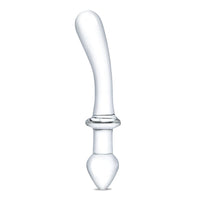 Glas Classic 9 in. Curved Dual-Ended Glass Dildo