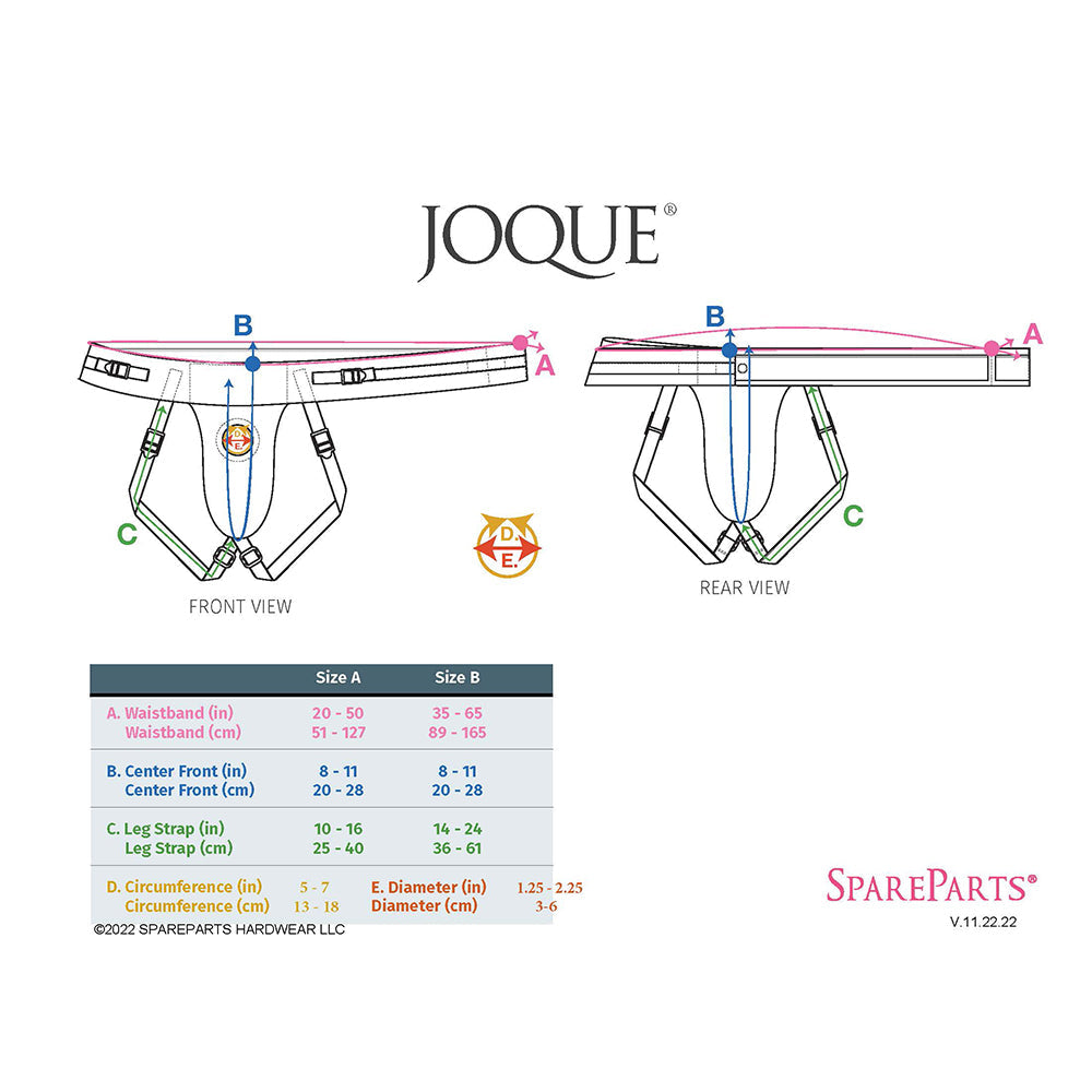 SpareParts Joque Double Strap Harness Purple Size B