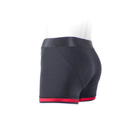 SpareParts Tomboii Nylon Boxer Briefs Harness Black/Red Size 4XL
