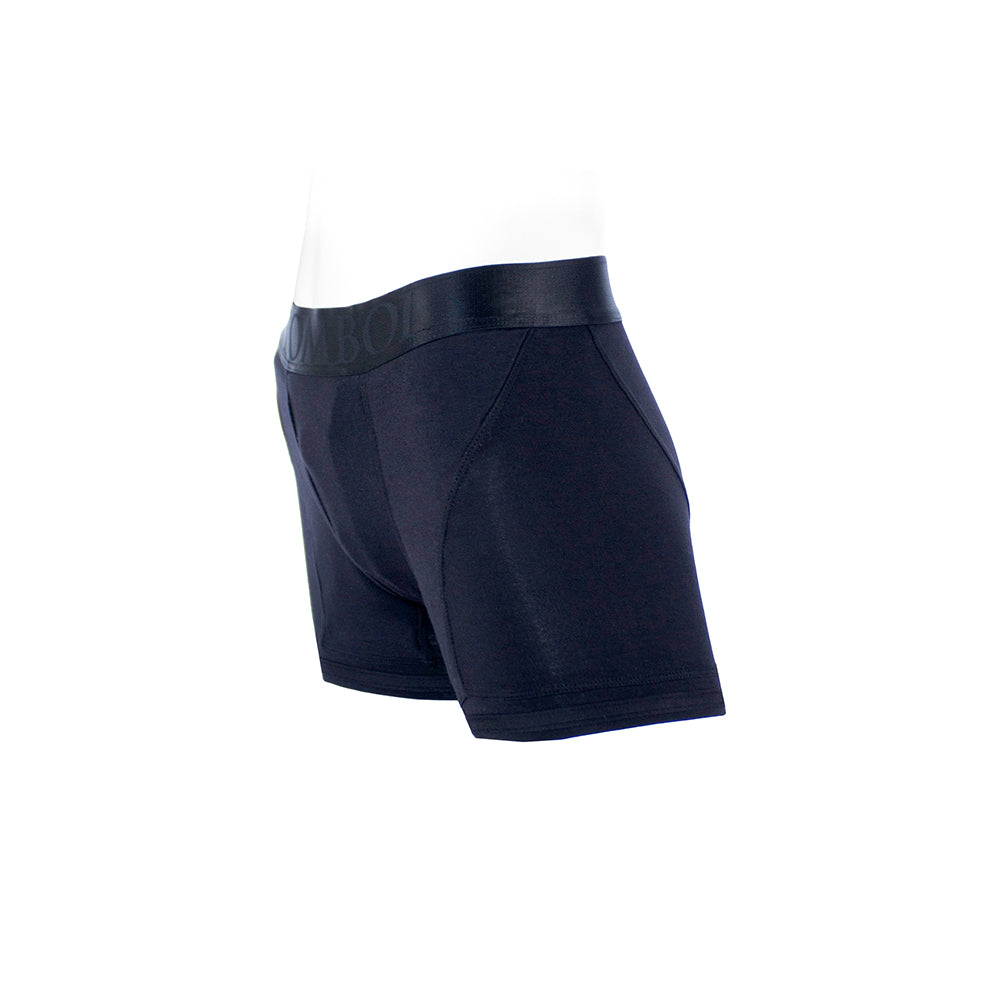 SpareParts Tomboii Rayon Boxer Briefs Harness Black Size