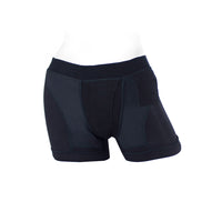 SpareParts Tomboii Rayon Boxer Briefs Harness Black Size