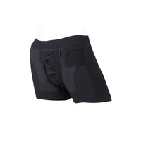 SpareParts Tomboii Rayon Boxer Briefs Harness Black Size