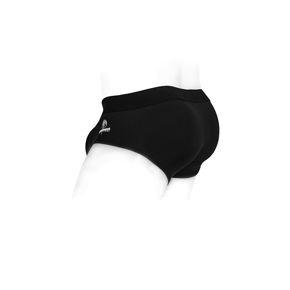 SpareParts Pete Briefs Nylon Packing Underwear Black Size 2XL
