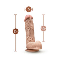 Dr. Skin Mr. D 8.5 in. Dildo with Balls Beige