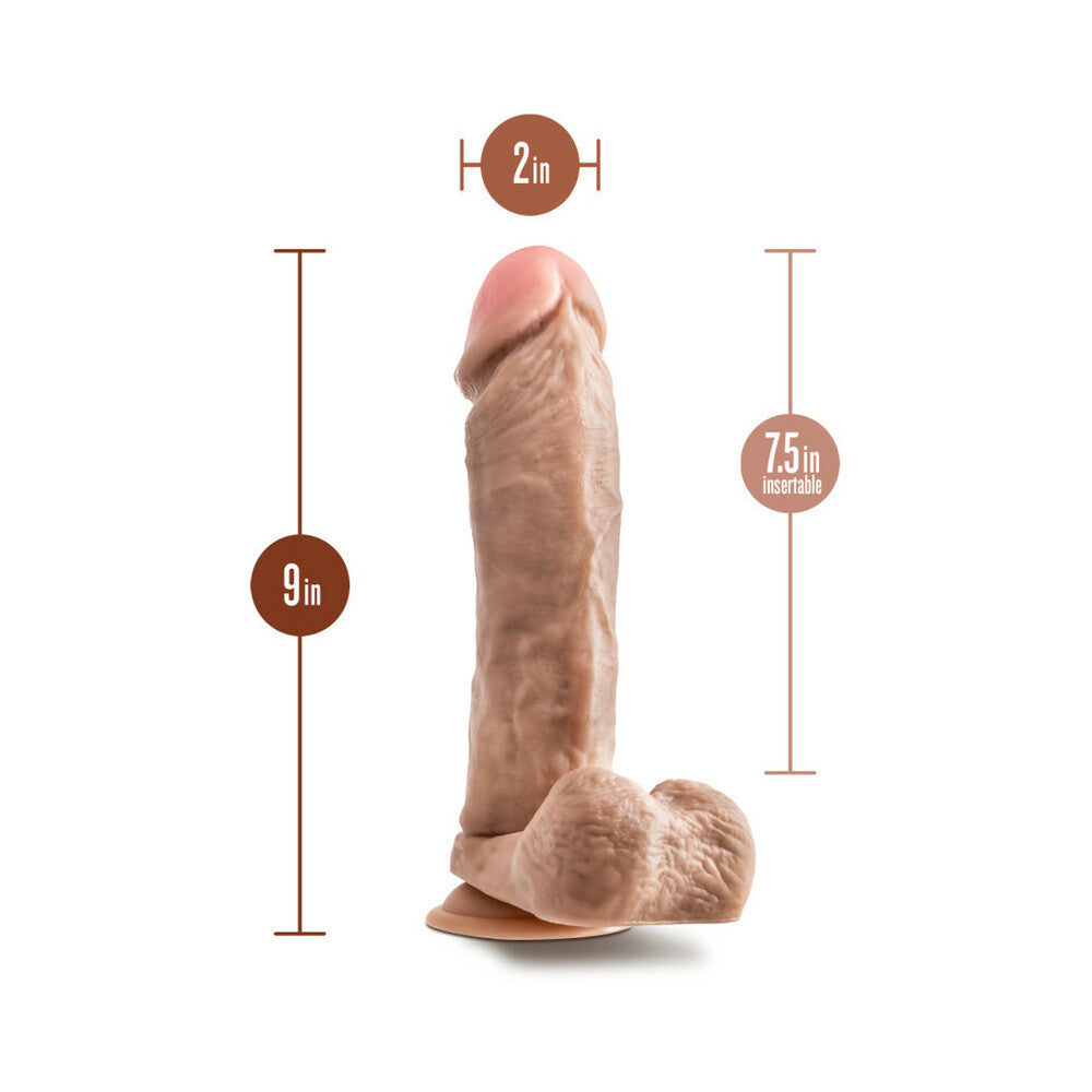 Dr. Skin Mr. Magic 9 in. Dildo with Balls Beige