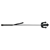 Rouge Leather Devil Riding Crop Black