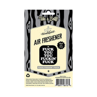 Wood Rocket Air Freshener Fuck You You Fucking Fuck