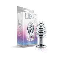 Nixie Ribbed Metal Butt Plug Honey Dip M