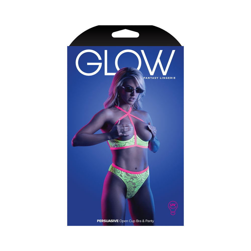 FL Glow Persuasive Contrast BraPanty SM