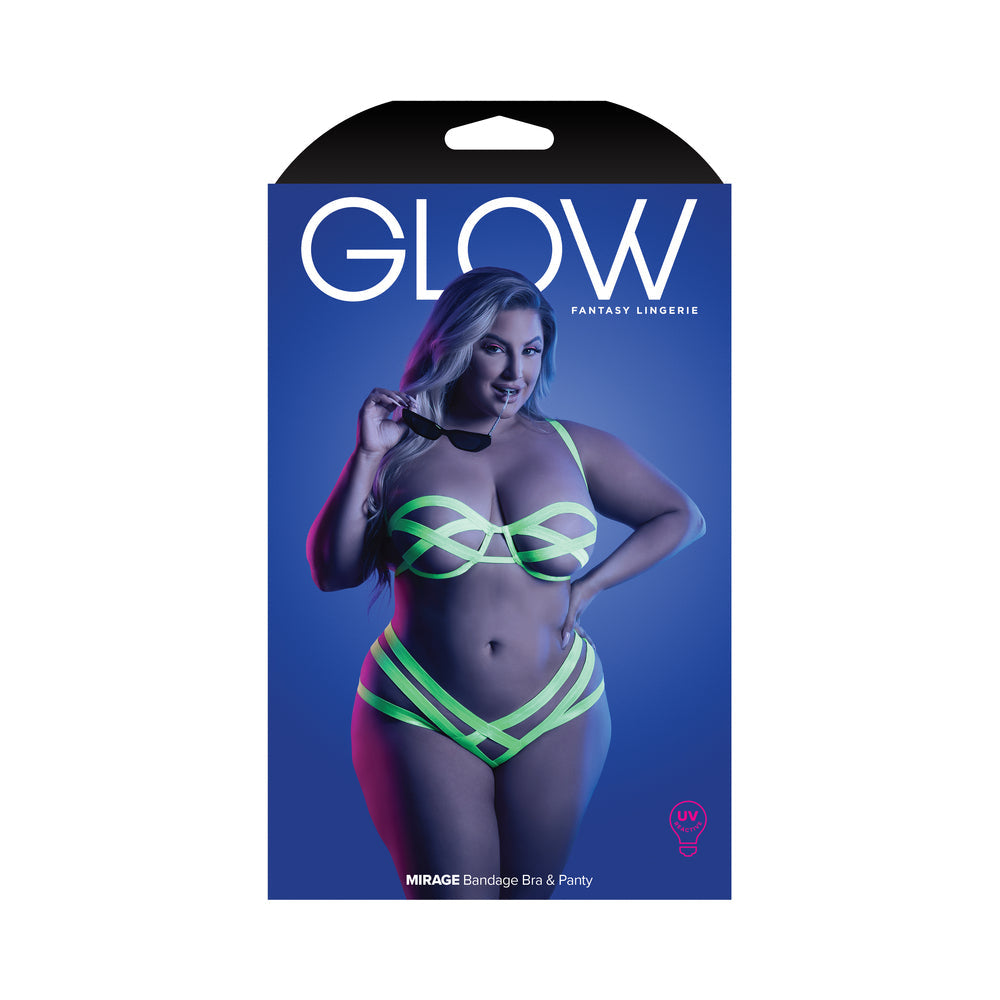 FL Glow Mirage Bandage Bra & Panty Q