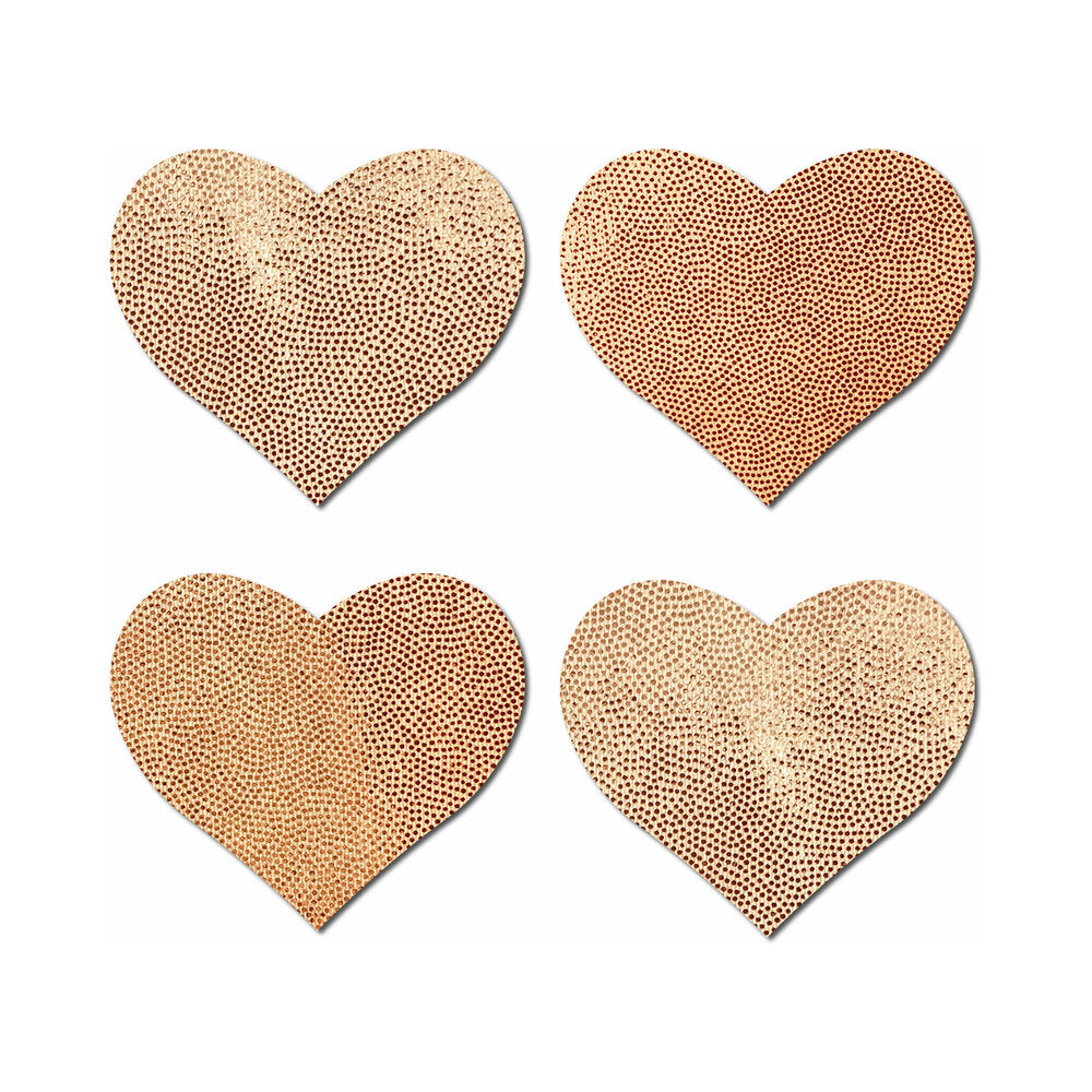 Pastease Petites Hearts Rose Gold Nipple Pasties