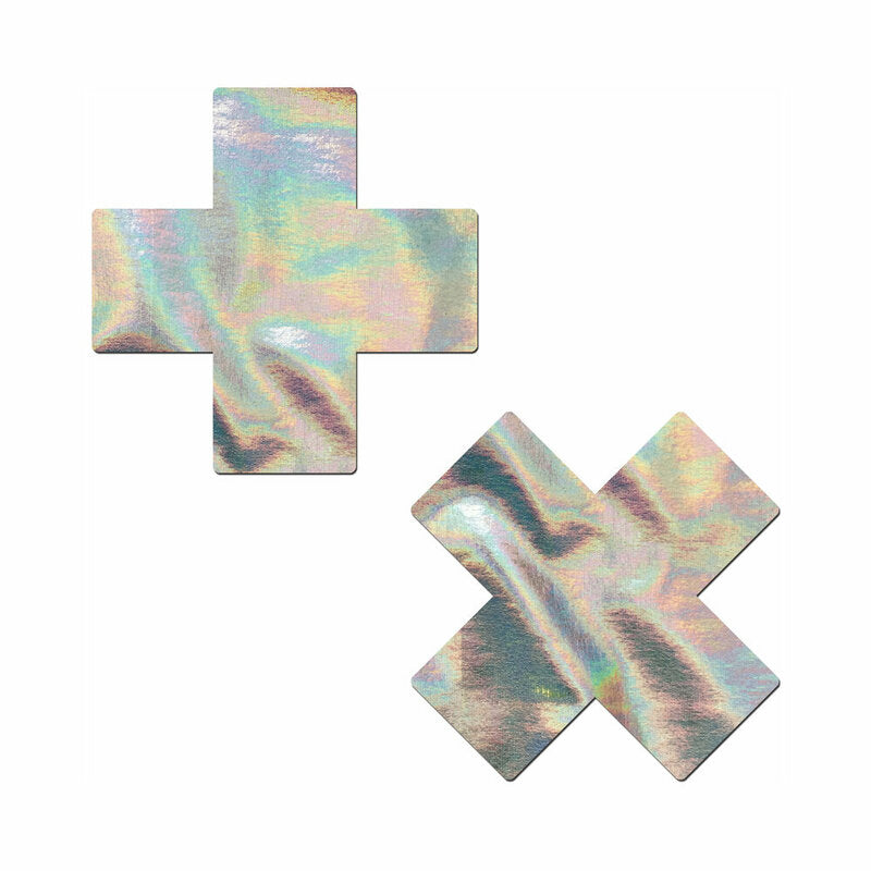 Pastease Holographic Crosses Silver