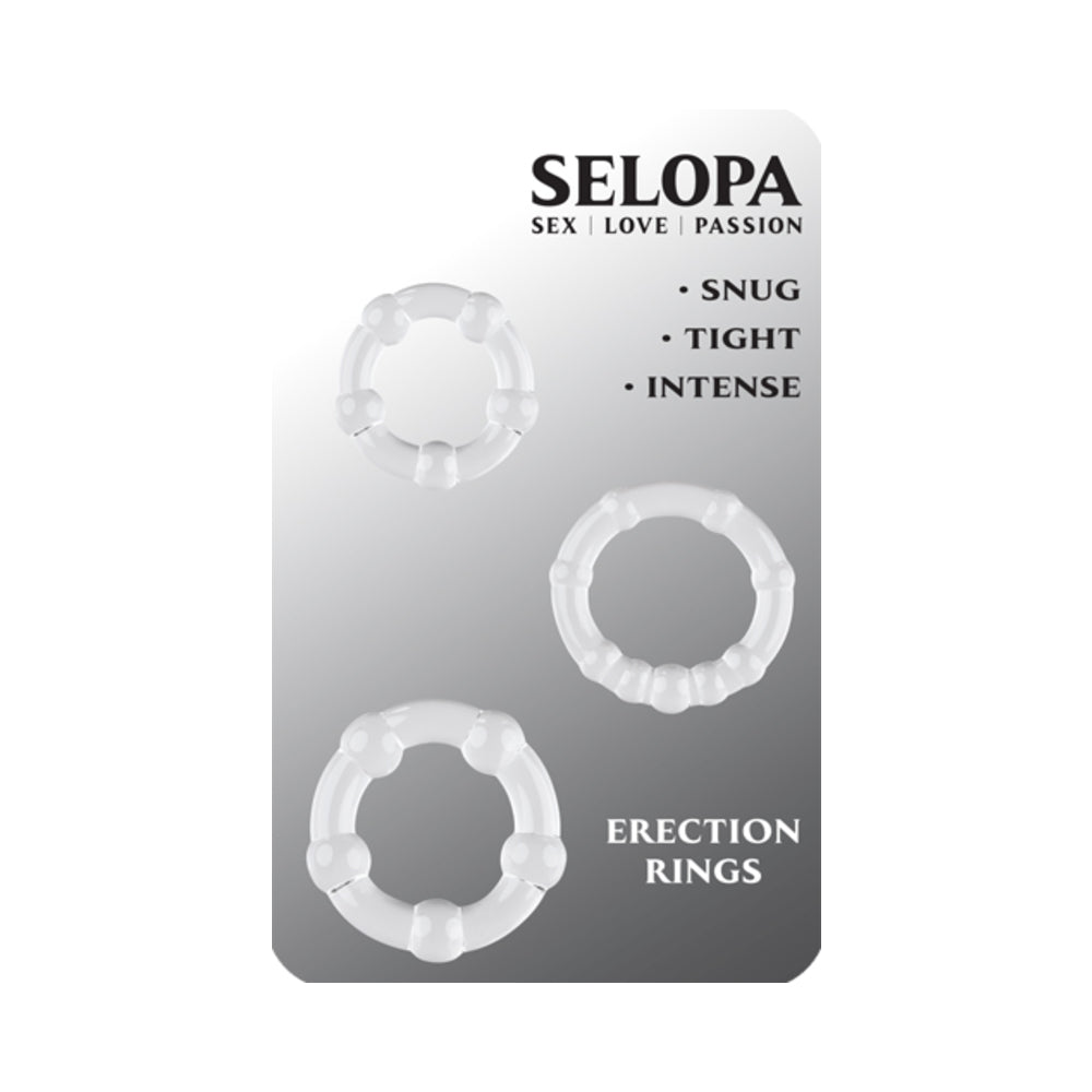 Selopa Erection Rings Cock Ring Set Clea