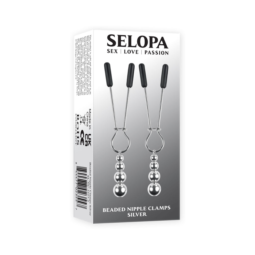 Selopa Beaded Nipple Clamps S.S. Silver