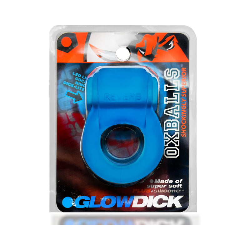 OxBalls Glowdick Cockring W/Led Blue Ice