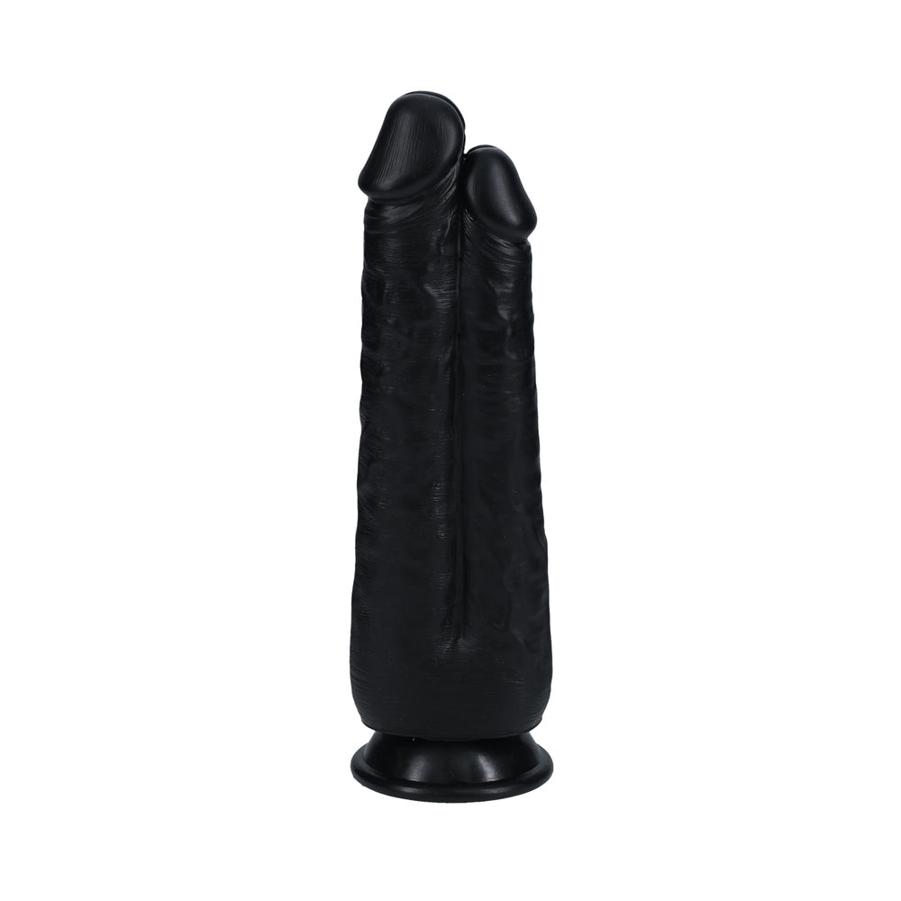 RealRock Two in One 9 in. / 10 in. Dildo Black