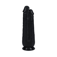 RealRock Two in One 9 in. / 10 in. Dildo Black