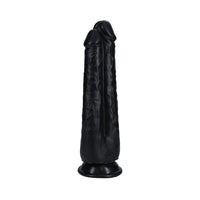 RealRock Two in One 9 in. / 10 in. Dildo Black