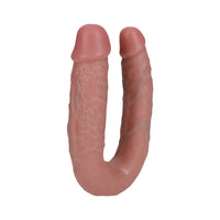 RealRock 5 in. U-Shaped Double Dildo Beige