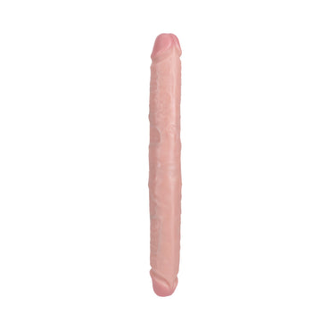 RealRock 14 in. Thick Double-Ended Dong Beige