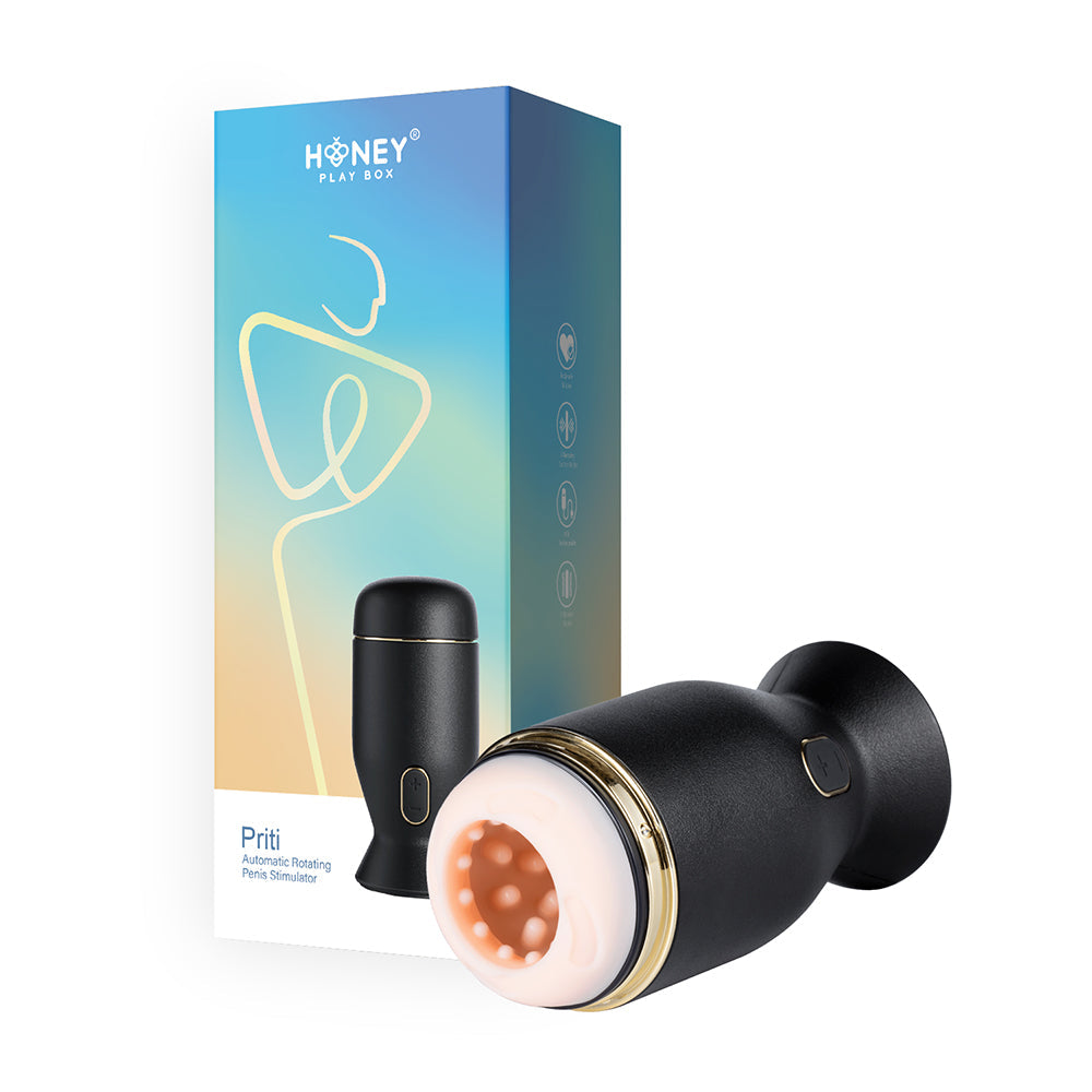 HPB Priti Auto Rotating Penis Stim Blk