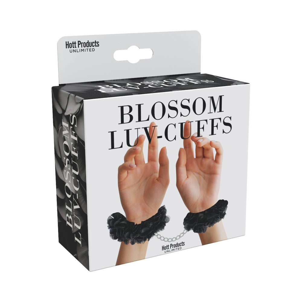 Blossom Luv Cuffs Flower Hand Cuffs Blac