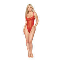 DG Thong Teddy w/Underwire&Boning Ruby M