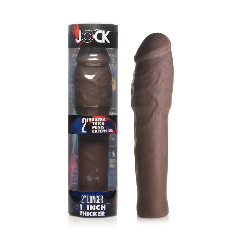 Jock Extra Thick Penis Extension 2in Dar