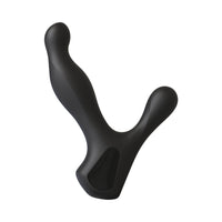 Kink - The Ultimate Rimmer Job Vibrating Silicone Prostate Massager with Rotating Ridges Black